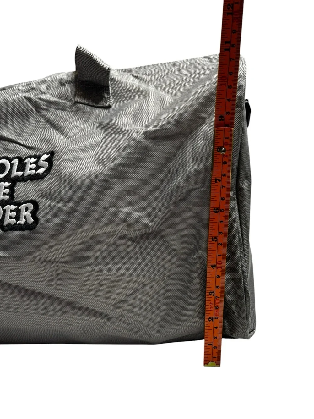 Assholes Live Forever HAVE A NICE TRIP Duffle Bag Strap Grey New without Tags